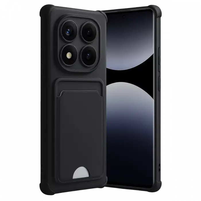 Newface Xiaomi Redmi Note 14 Pro Plus Kelvin Kartvizitli Silikon - Siyah