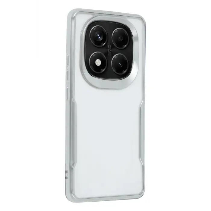 Newface Xiaomi Redmi Note 14 Pro Plus Kılıf Boyi Silikon Kapak - Gümüş