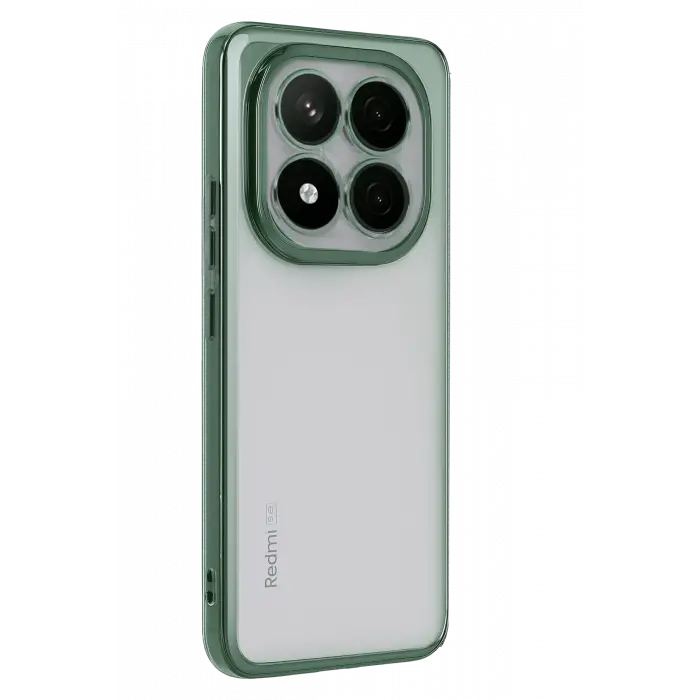 Newface Xiaomi Redmi Note 14 Pro Plus Kılıf Razer Lensli Silikon - Yeşil