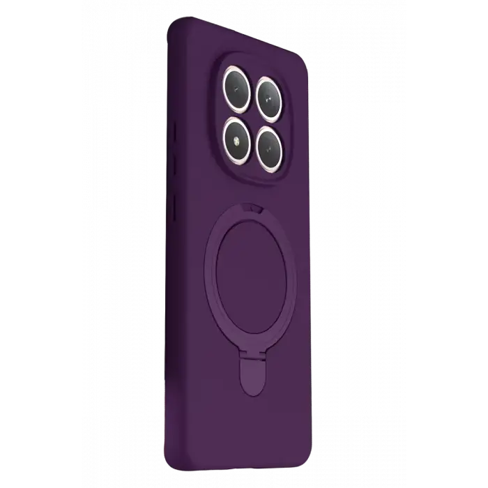 Newface Xiaomi Redmi Note 15 Pro 4G Regal Magsafe Standlı Kapak - Derin Mor