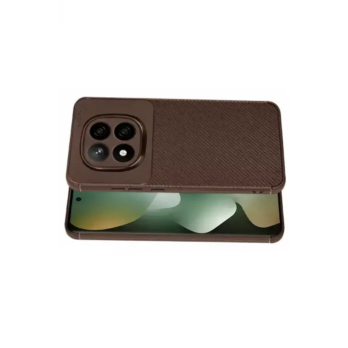 Newface Xiaomi Redmi Note 15 Pro 5G Auto Focus Karbon Kapak - Kahverengi