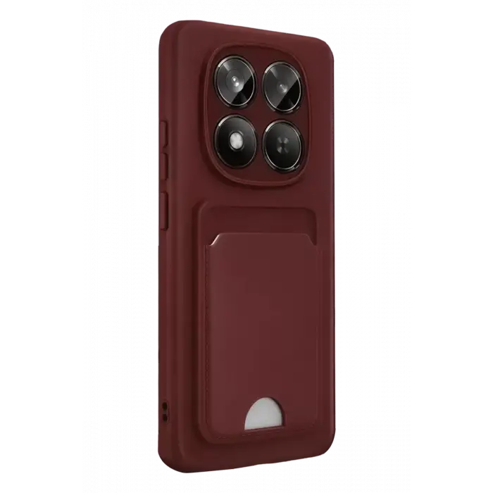 Newface Xiaomi Redmi Note 15 Pro 5G Kelvin Kartvizitli Silikon - Bordo