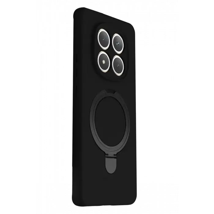 Newface Xiaomi Redmi Note 15 Pro 5G Regal Magsafe Standlı Kapak - Siyah