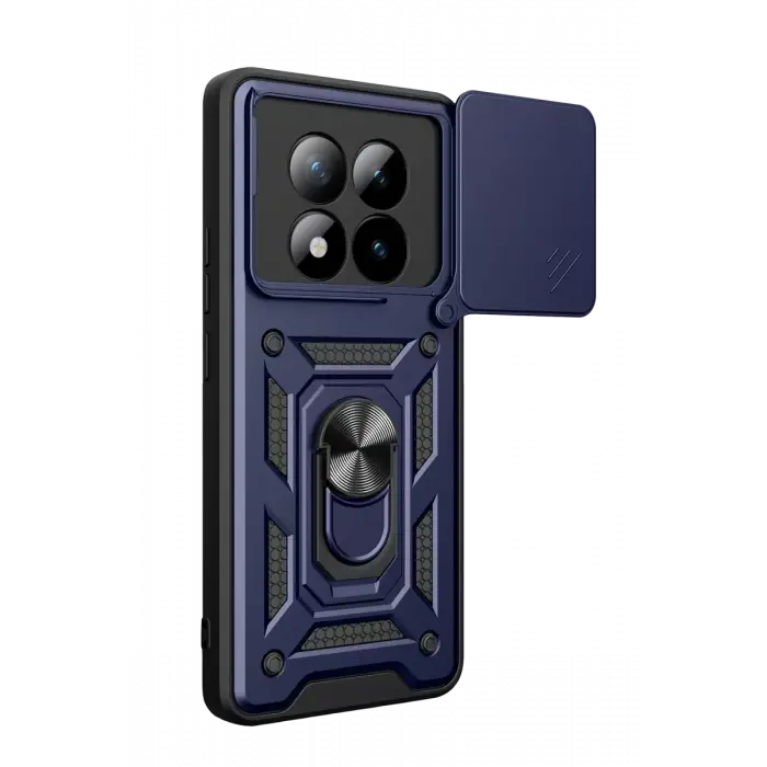 Newface Xiaomi Redmi Note 15 Pro Plus 5G Pars Lens Yüzüklü Silikon - Lacivert