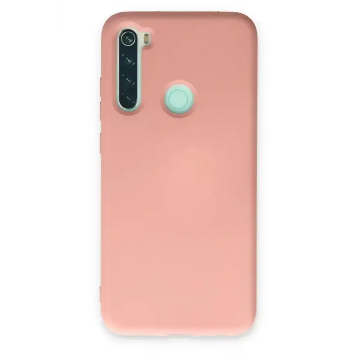 Newface Xiaomi Redmi Note 8 Kılıf Nano içi Kadife Silikon - Pudra