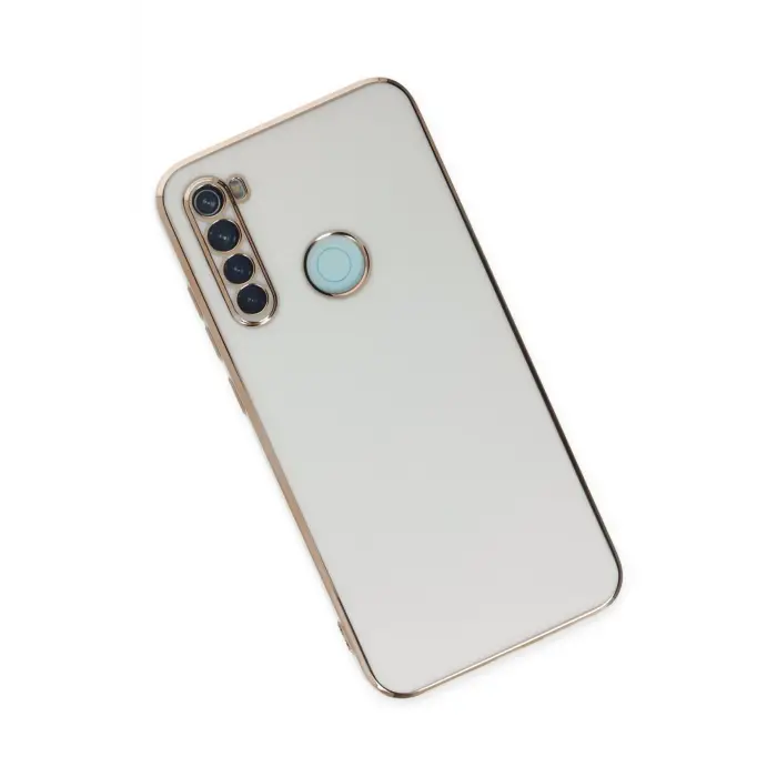 Newface Xiaomi Redmi Note 8 Kılıf Volet Silikon - Beyaz