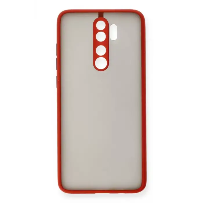 Newface Xiaomi Redmi Note 8 Pro Kılıf Montreal Silikon Kapak - Kırmızı
