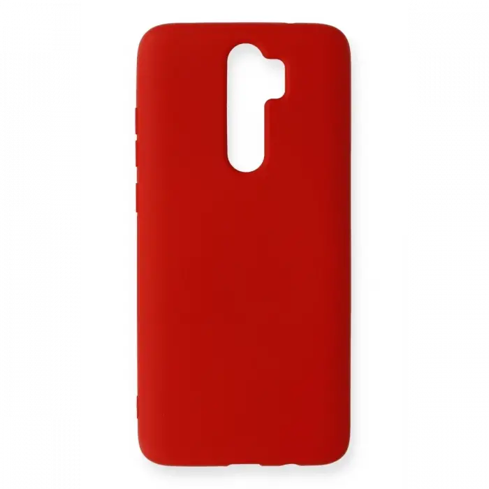 Newface Xiaomi Redmi Note 8 Pro Kılıf Nano içi Kadife Silikon - Kırmızı