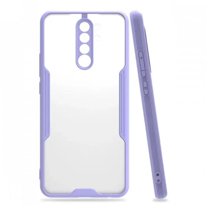 Newface Xiaomi Redmi Note 8 Pro Kılıf Platin Silikon - Lila
