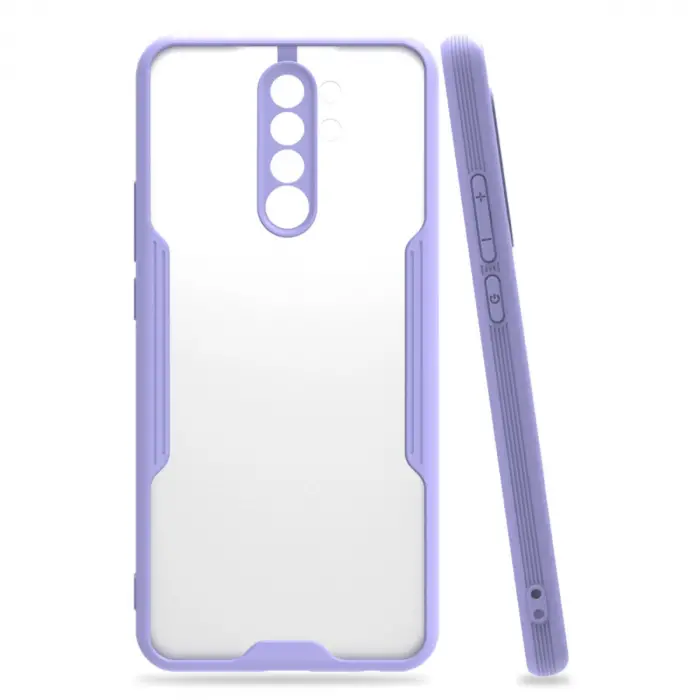 Newface Xiaomi Redmi Note 8 Pro Kılıf Platin Silikon - Lila