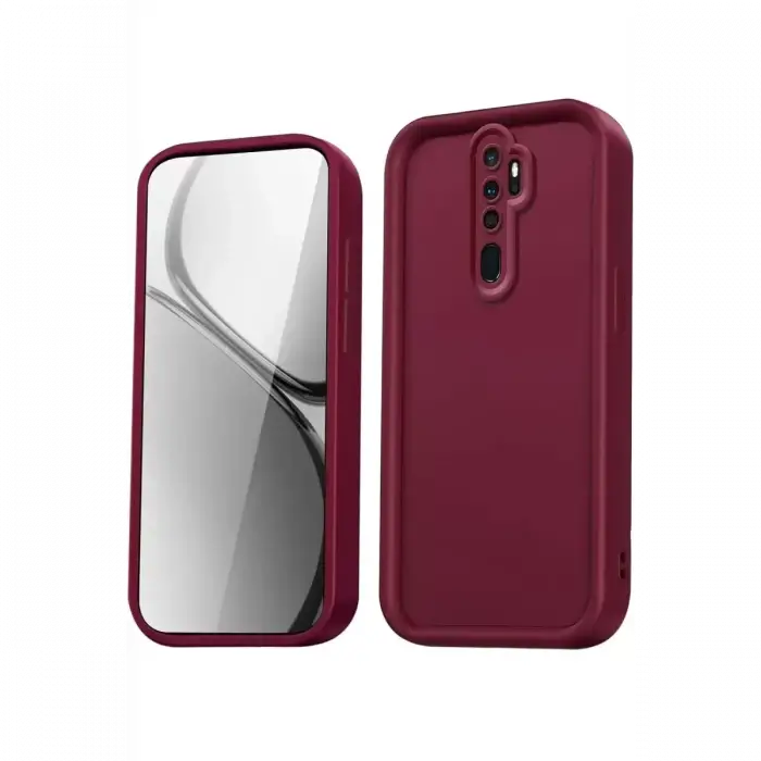 Newface Xiaomi Redmi Note 8 Pro Kılıf Viera Silikon - Bordo