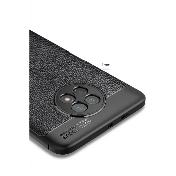 Newface Xiaomi Redmi Note 9 5G Kılıf Auto Focus Kapak - Siyah