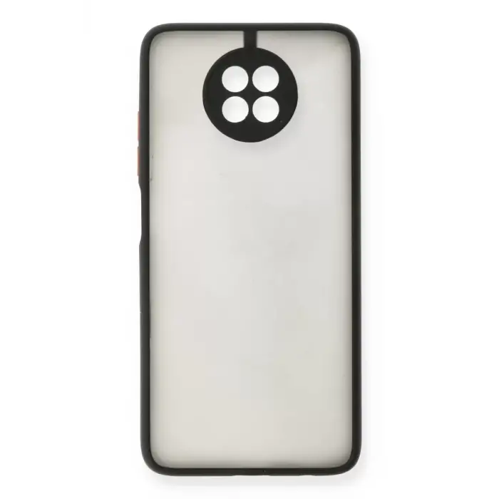 Newface Xiaomi Redmi Note 9 5G Kılıf Montreal Silikon Kapak - Siyah