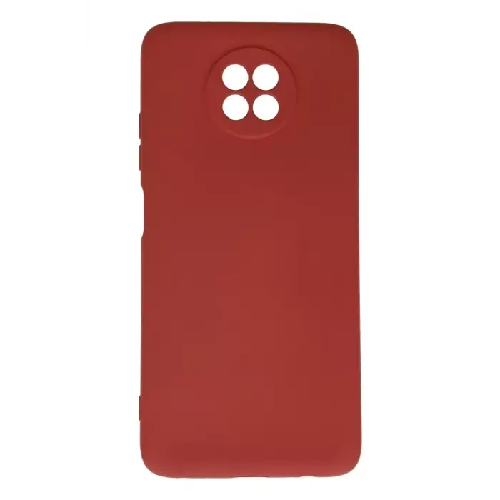 Newface Xiaomi Redmi Note 9 5G Kılıf Nano içi Kadife Silikon - Kiremit