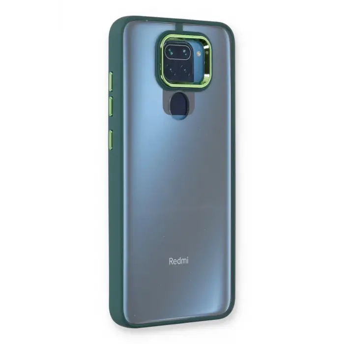 Newface Xiaomi Redmi Note 9 Kılıf Dora Kapak - Haki Yeşil