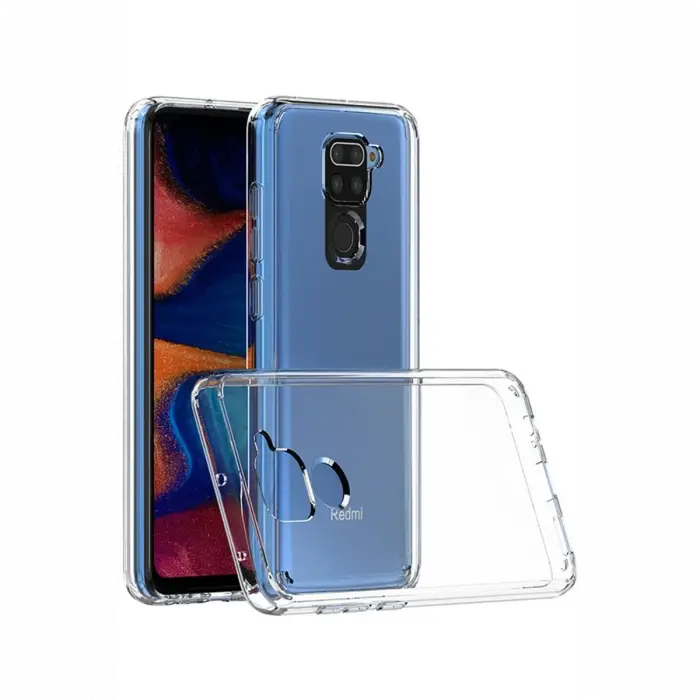 Newface Xiaomi Redmi Note 9 Kılıf Lüx Şeffaf Silikon - Şeffaf