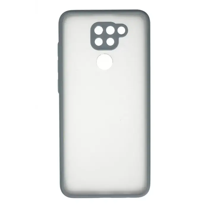 Newface Xiaomi Redmi Note 9 Kılıf Montreal Silikon Kapak - Gri