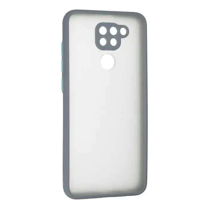 Newface Xiaomi Redmi Note 9 Kılıf Montreal Silikon Kapak - Gri