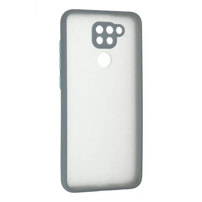 Newface Xiaomi Redmi Note 9 Kılıf Montreal Silikon Kapak - Gri