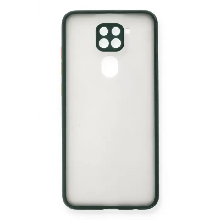 Newface Xiaomi Redmi Note 9 Kılıf Montreal Silikon Kapak - Yeşil