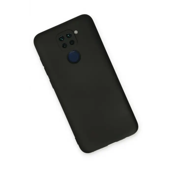 Newface Xiaomi Redmi Note 9 Kılıf Nano içi Kadife Silikon - Siyah