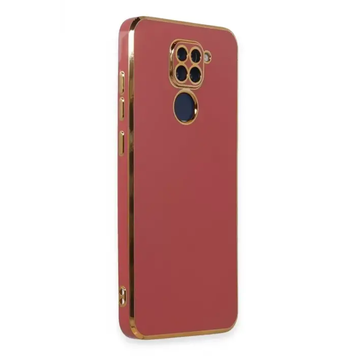 Newface Xiaomi Redmi Note 9 Kılıf Volet Silikon - Kırmızı