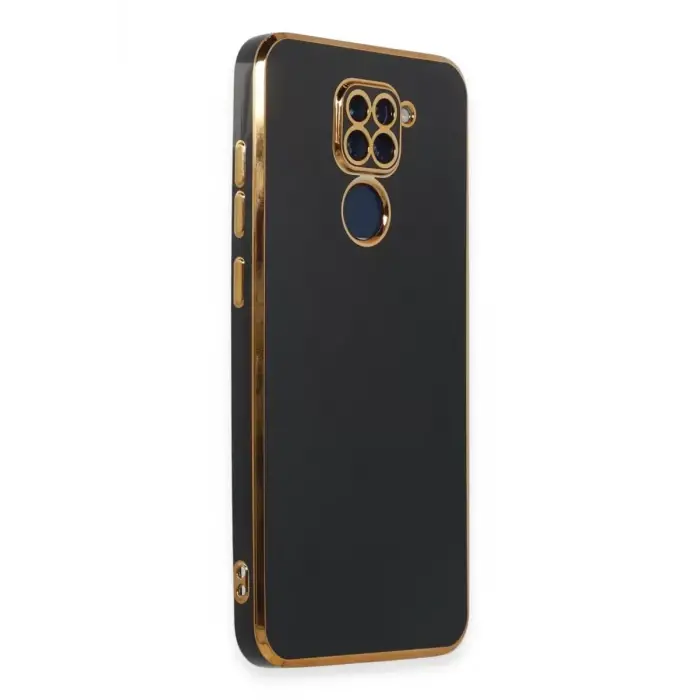 Newface Xiaomi Redmi Note 9 Kılıf Volet Silikon - Siyah