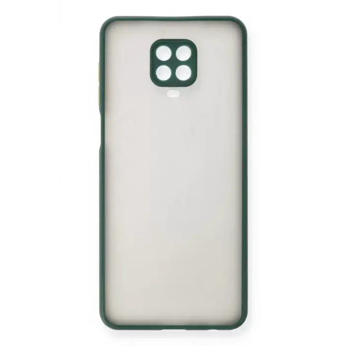 Newface Xiaomi Redmi Note 9 Pro Kılıf Montreal Silikon Kapak - Yeşil