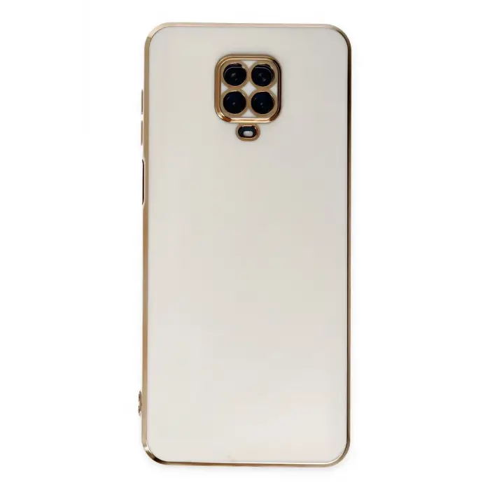 Newface Xiaomi Redmi Note 9 Pro Kılıf Volet Silikon - Beyaz
