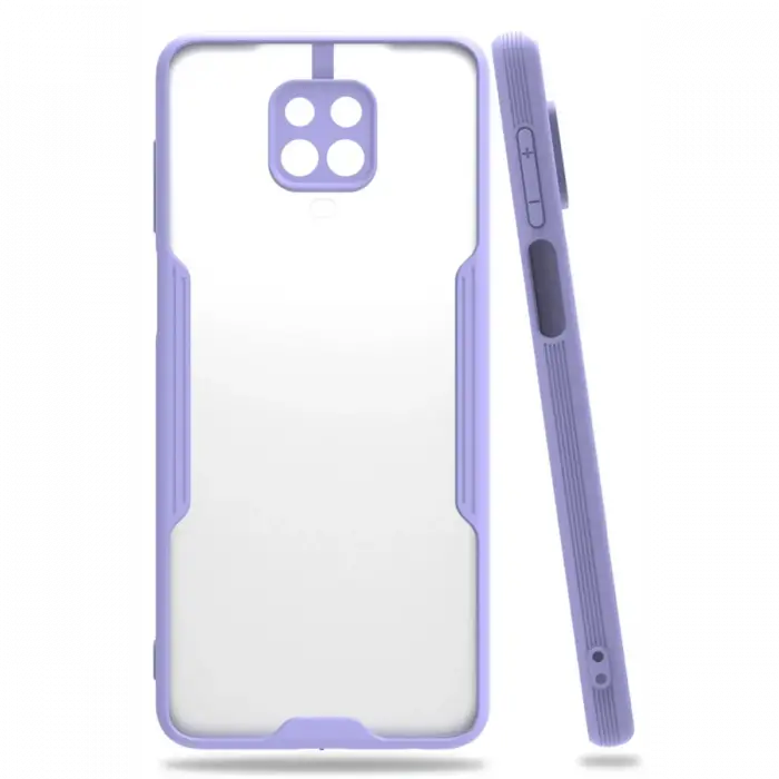 Newface Xiaomi Redmi Note 9S Kılıf Platin Silikon - Lila