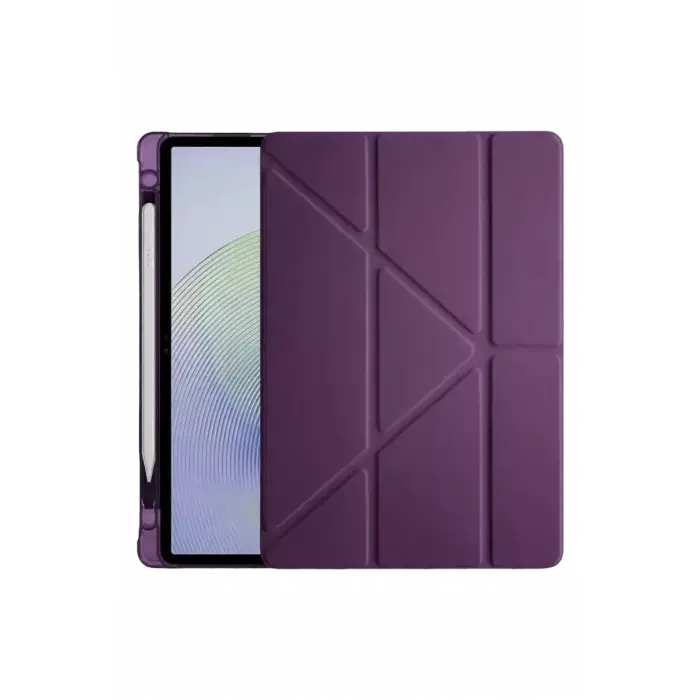 Newface Xiaomi Redmi Pad 2 Kalemlikli Mars Tablet Kılıfı - Mürdüm
