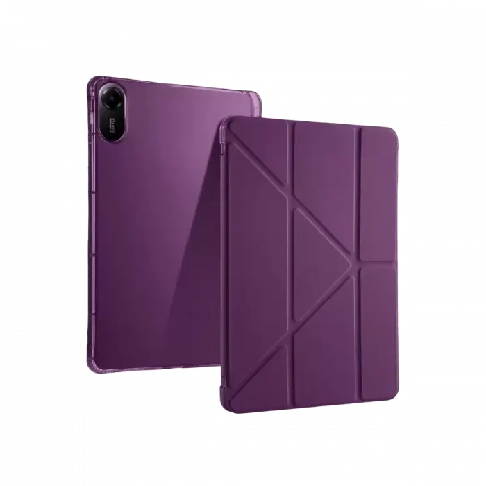 Newface Xiaomi Redmi Pad 2 Kalemlikli Mars Tablet Kılıfı - Mürdüm