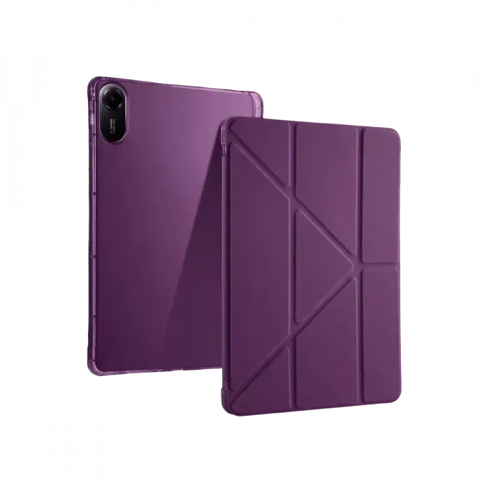Newface Xiaomi Redmi Pad 2 Kalemlikli Mars Tablet Kılıfı - Mürdüm