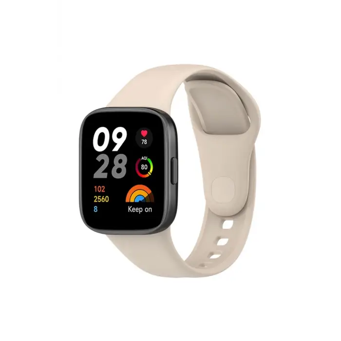 Newface Xiaomi Redmi Watch 3 Klasik Kordon - Bej