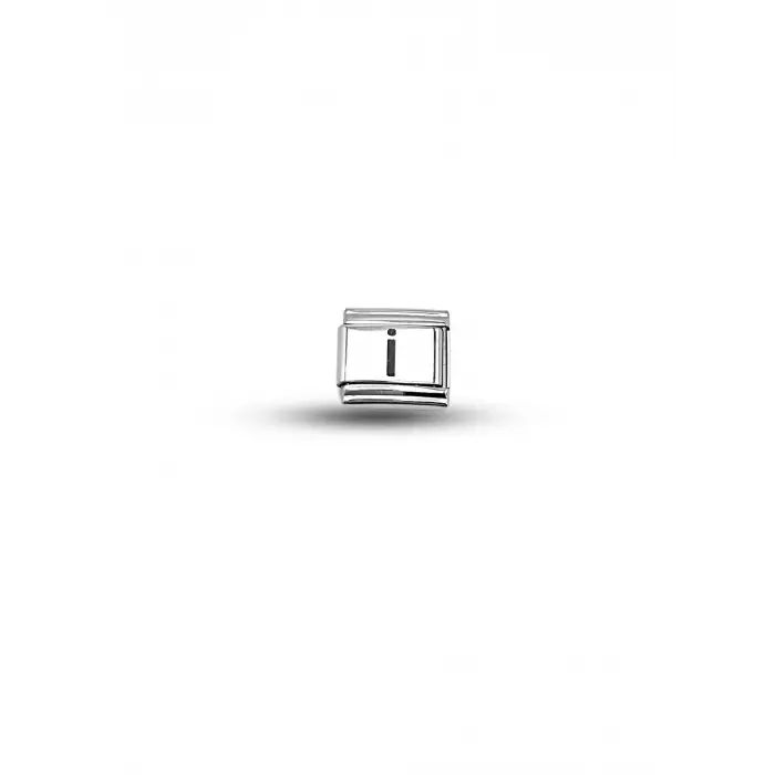 Nomination Uyumlu İ Harf Charm | Çelik Bileklik Aksesuarı | Kişiye Özel Harf Modülü | Minimal & Şık
