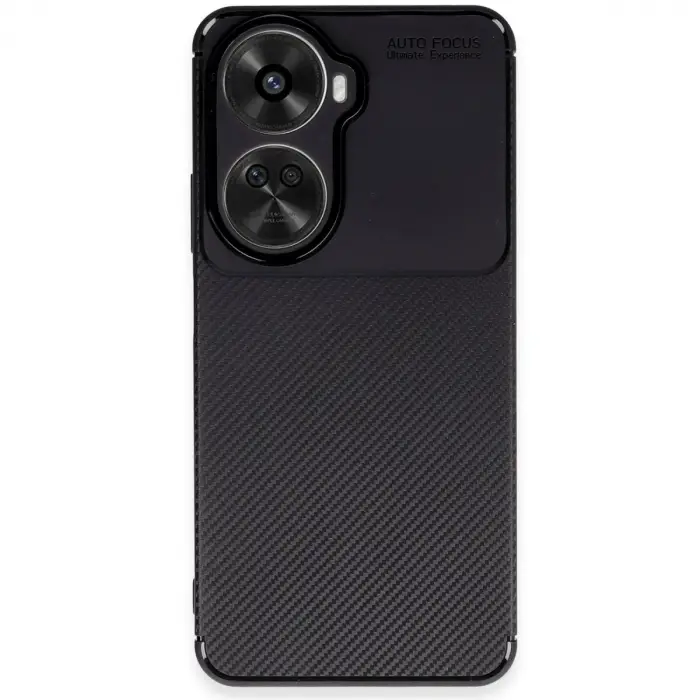 Nova 12 SE Kılıf Auto Focus Karbon Kapak - Siyah