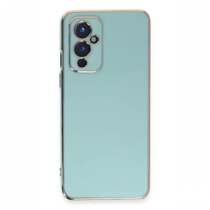 One Plus 9 Kılıf Volet Silikon - Açık Yeşil