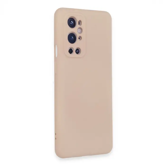 One Plus 9 Pro Kılıf Nano içi Kadife Silikon - Pudra