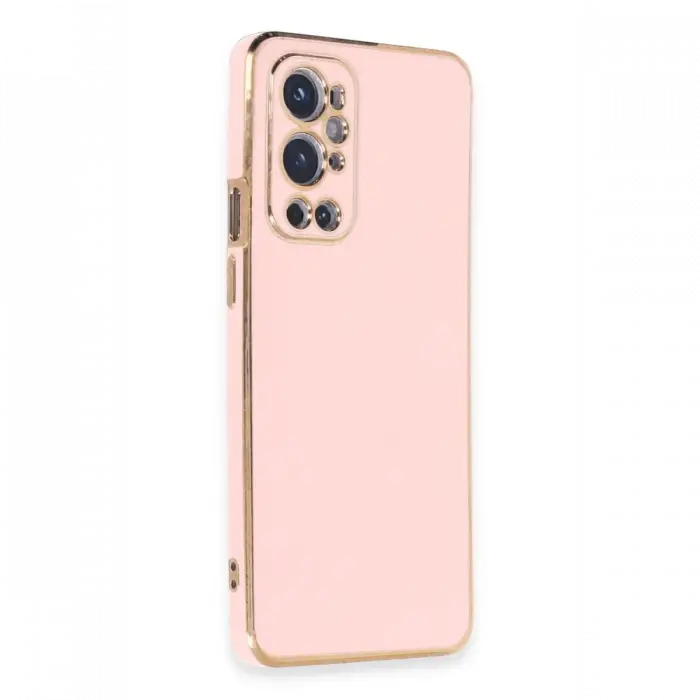 One Plus 9 Pro Kılıf Volet Silikon - Pembe