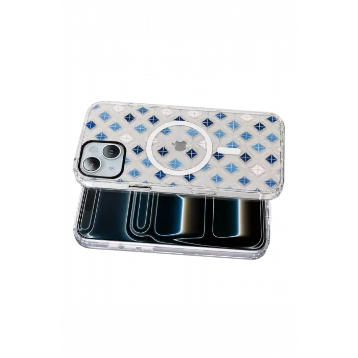 Onegif Apple iPhone 15 Desina Magsafe Kapak - Desen 4