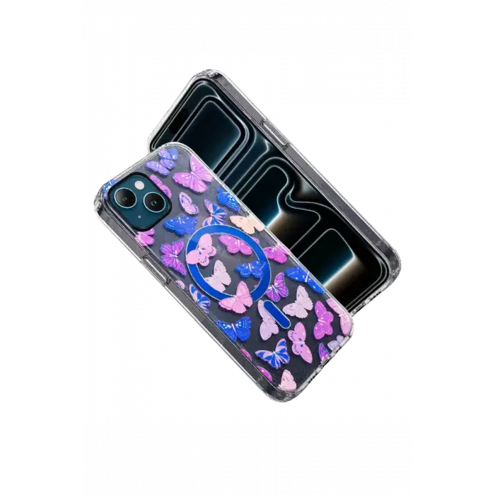 Onegif Apple iPhone 15 Desina Magsafe Kapak - Desen 5