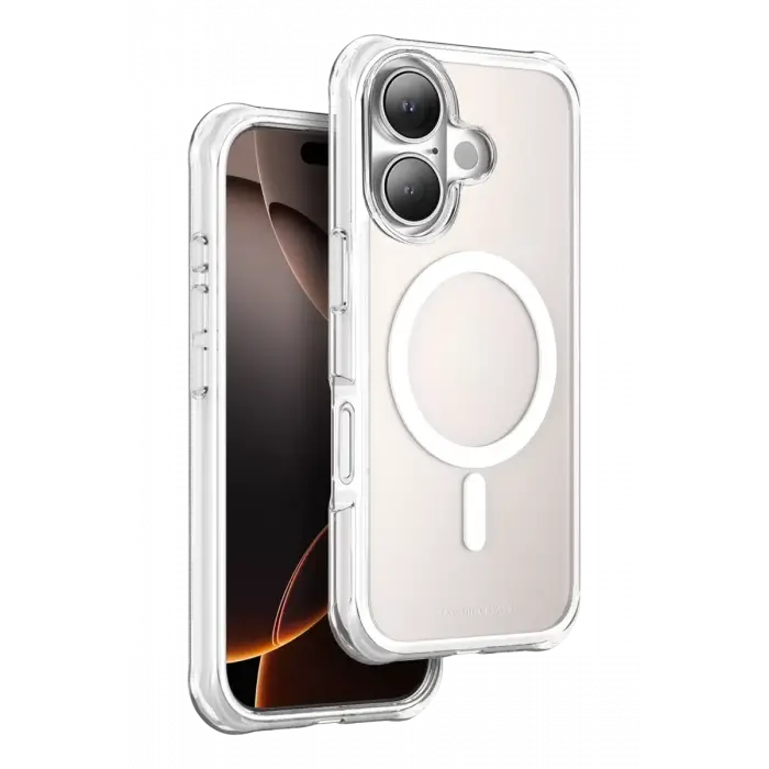 Onegif Apple iPhone 16 Hulk Magsafe Kapak - Beyaz