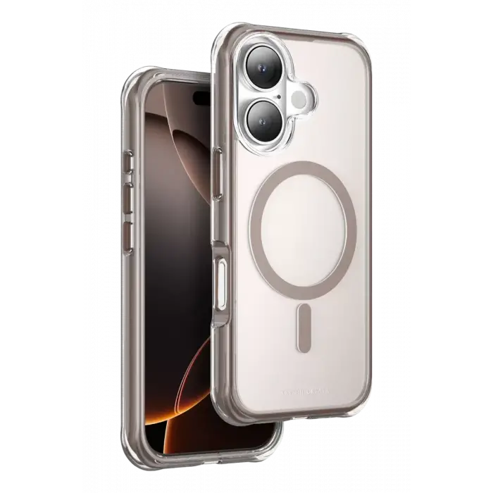 Onegif Apple iPhone 16 Hulk Magsafe Kapak - Çöl Titanyum