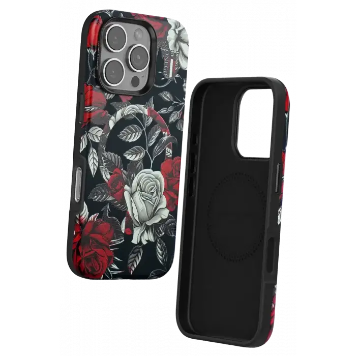 Onegif Apple iPhone 16 Pro Max Flower Series Magsafe Kapak - Siyah