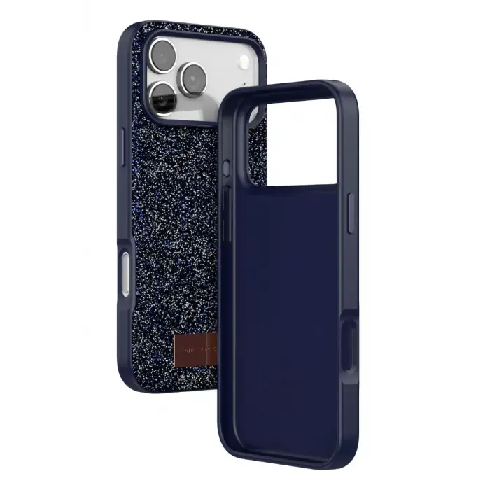 Onegif Apple iPhone 17 Pro Max Bright Simli Kapak - Mavi