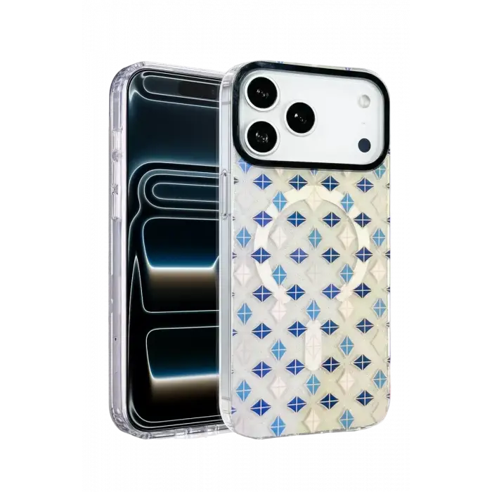 Onegif Apple iPhone 17 Pro Max Desina Magsafe Kapak - Desen 4