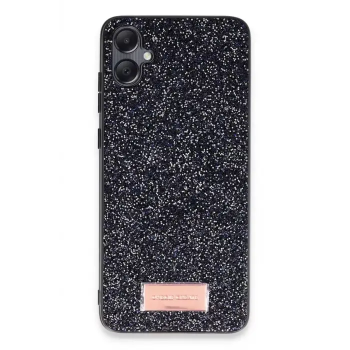 Onegif Samsung Galaxy A05 Bright Simli Kapak - Siyah
