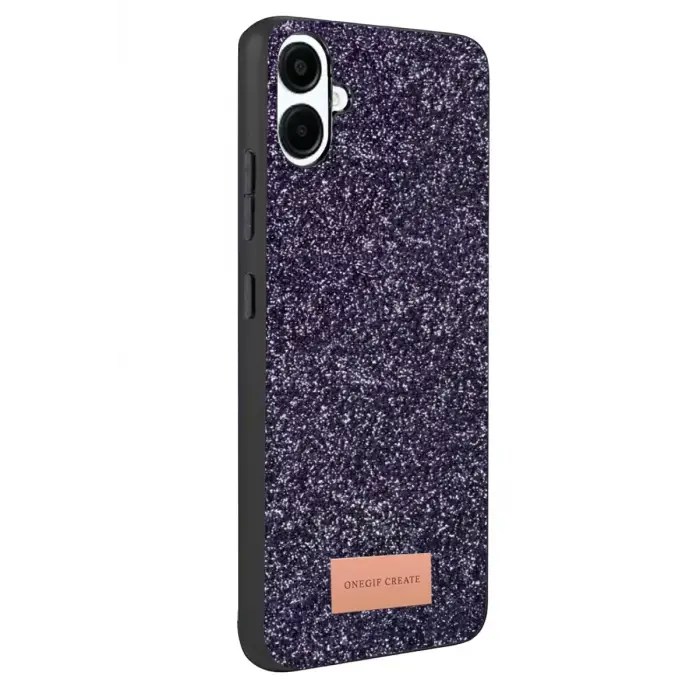 Onegif Samsung Galaxy A07 4G Bright Simli Kapak - Derin Mor