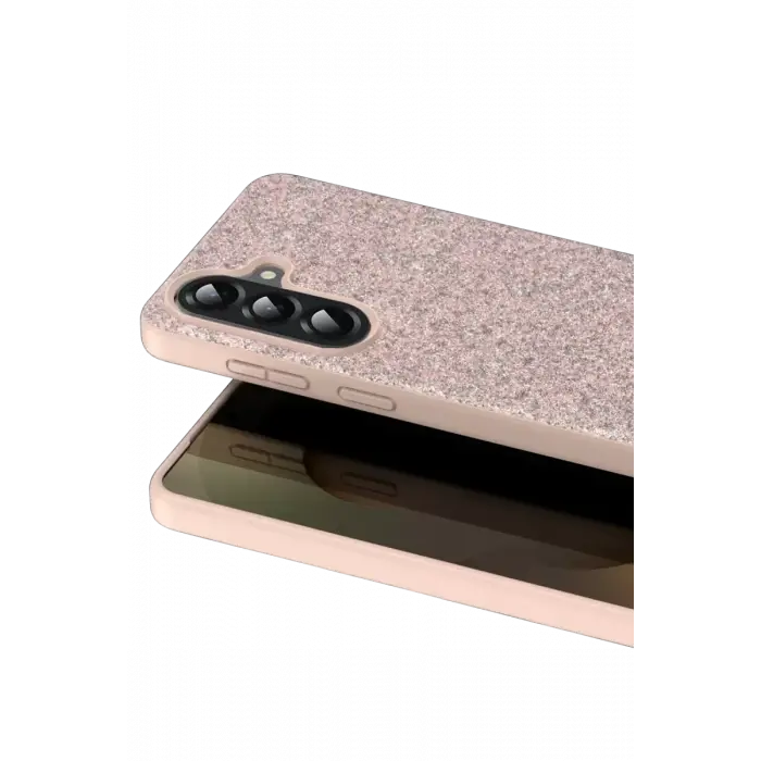 Onegif Samsung Galaxy A17 5G Bright Simli Kapak - Pembe