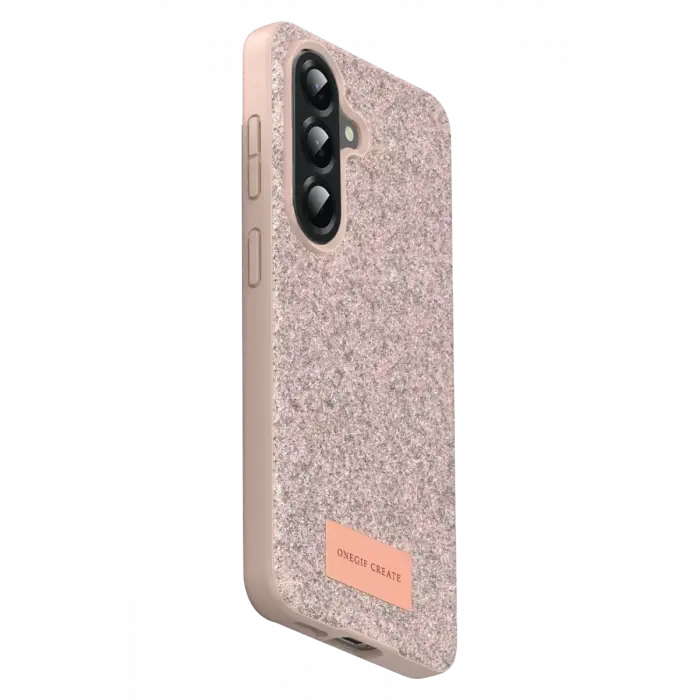 Onegif Samsung Galaxy A17 5G Bright Simli Kapak - Pembe